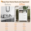image:imageVINGLI Tall Corner Cabinet with Fluted Doors 68 Walnut Corner Storage Cabinet with Adjustable Shelves Freestanding Wood Corner Bookshelf for Bathroom Living Room amp Kitchen SpaceSavingCrisp White