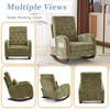 image:imageVINGLI Teddy Fleece Low Seat Rocking ChairBoucle Upholstered Nursery Glider Chair with Side PocketsAccent Arm Chair with High BackrestComfy Head RestSolid Woodfor Living Room BedroomBeigeOlive Greenchenille