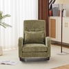 image:imageVINGLI Teddy Fleece Low Seat Rocking ChairBoucle Upholstered Nursery Glider Chair with Side PocketsAccent Arm Chair with High BackrestComfy Head RestSolid Woodfor Living Room BedroomBeigeOlive Greenchenille