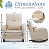 image:imageVINGLI Teddy Fleece Low Seat Rocking ChairBoucle Upholstered Nursery Glider Chair with Side PocketsAccent Arm Chair with High BackrestComfy Head RestSolid Woodfor Living Room BedroomBeigeBeigechenille