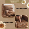 image:imageVINGLI Teddy Fleece Low Seat Rocking ChairBoucle Upholstered Nursery Glider Chair with Side PocketsAccent Arm Chair with High BackrestComfy Head RestSolid Woodfor Living Room BedroomBeigeRusticmicrofiber