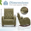image:imageVINGLI Teddy Fleece Low Seat Rocking ChairBoucle Upholstered Nursery Glider Chair with Side PocketsAccent Arm Chair with High BackrestComfy Head RestSolid Woodfor Living Room BedroomBeigeOlive Greenchenille