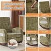 image:imageVINGLI Teddy Fleece Low Seat Rocking ChairBoucle Upholstered Nursery Glider Chair with Side PocketsAccent Arm Chair with High BackrestComfy Head RestSolid Woodfor Living Room BedroomBeigeOlive Greenchenille