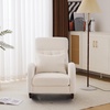 image:imageVINGLI Teddy Fleece Low Seat Rocking ChairBoucle Upholstered Nursery Glider Chair with Side PocketsAccent Arm Chair with High BackrestComfy Head RestSolid Woodfor Living Room BedroomBeigeBeigeteddy Fleece