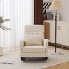 image:imageVINGLI Teddy Fleece Low Seat Rocking ChairBoucle Upholstered Nursery Glider Chair with Side PocketsAccent Arm Chair with High BackrestComfy Head RestSolid Woodfor Living Room BedroomBeigeBeigechenille