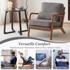 image:imageVINGLI Upgraded Premium Corduroy Accent ChairUpholstered Arm ChairSolid Wood Comfy Reading Chair with Lumbar Pillow Mid Century Modern Chairs for Living RoomBedroomGuest RoomLight GreyLight Grey1pc