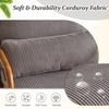 image:imageVINGLI Upgraded Premium Corduroy Accent ChairUpholstered Arm ChairSolid Wood Comfy Reading Chair with Lumbar Pillow Mid Century Modern Chairs for Living RoomBedroomGuest RoomLight GreyLight Grey1pc