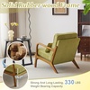 image:imageVINGLI Upgraded Premium Corduroy Accent ChairUpholstered Arm ChairSolid Wood Comfy Reading Chair with Lumbar Pillow Mid Century Modern Chairs for Living RoomBedroomGuest RoomLight GreyGreen1pc