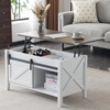 image:imageVINGLI Farmhouse Lift Top Coffee Table Coffee Tables for Living Room with Storage ShelfHidden Compartment Mesa De Centro para Sala Rustic BrownWhite Oak