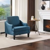 image:imageVINGLI Linen Fabric Accent Chairs Set of 2 Grey Modern Upholstered Armchair Comfy Sofa Chair Living Room Bedroom Furniture for ApartmentNavy Blue