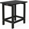 image:imageVINGLI Outdoor Patio Side Table Poly Lumber Weather Resistant Adirondack Side Table End Tables for Outdoor Indoor Living Room Bedroom Patio and GardenGreyBlack