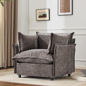image:imageVINGLI 34 Oversized Accent Chair Reading Chair Upholstered Armchair Soft Chenille Fabric Living Room Chairs Sofa for Adults Bedroom Home Office Play Room