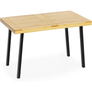 image:imageVINGLI 48 Inch Solid Wood Dining Table for 46 Walnut Rectangular Kitchen Table with Waterproof Tabletop for Indoor amp Outdoor Use Pine Wood Dinner Table for Patio Dining Room Kitchen ApartmentLight Oak