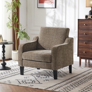 image:imageVINGLI Accent Chairs for Living Room Mid Century Modern Chair Chenille Sofa Chair Upholstered Arm Chair with Scooped Arms for Bedroom Home Office Apartment
