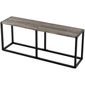 image:imageVINGLI Industrial Dining Bench for Dining Room 472 Inch Rustic Brown Kitchen Table Bench HeavyDuty Metal Frame Dining Table Bench with NonSlip Foot Pads for Entryway Living Room amp Small SpacesGrey