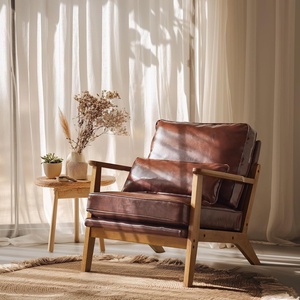 image:imageVINGLI Solid Wood Wide Armrests Accent Chair Set of 2Upholstered Mid Century Modern Chair with PillowFarmhouse Arm Chair Comfy Reading ChairChairs Living RoomBedroomGuest RoomTeddy FleeceKhakiEspresso