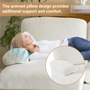 image:imageVINGLI 110 Sectional Couches for Living RoomU Shaped Couch with Double Chaise 4Seat Sofa Set with Corduroy Fabric for Home FurnitureBeige