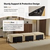 image:imageVINGLI 111 Convertible Modular Sectional SofaComfortable L Shaped Reversible Couch with Ottoman Removable 3 Seater Boneless Modern Couch Durable Chenille Cloud Sofa for Living RoomKhakiKhaki