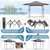 image:imageVINGLI 12x33FT Pop Up Grill Gazebo BBQ Gazebo with Awnings Outdoor Grill Canopy BBQ Canopy with 2 Side Shelves Adjustable Height Grilling Pergola for Patio Garden Grey
