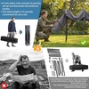 image:imageVINGLI 12x33FT Pop Up Grill Gazebo BBQ Gazebo with Awnings Outdoor Grill Canopy BBQ Canopy with 2 Side Shelves Adjustable Height Grilling Pergola for Patio Garden Grey