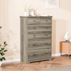 image:imageVINGLI 3 Drawer Dresser with Charging Station Small Dresser Grey Chest of Drawers 315 W Gray Wood Dressers for Bedroom Living Room Hallway Home Office 1575 D x 315 W x 315 HRustic Grey