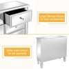 image:imageVINGLI 3 Drawer Dresser with Charging Station Small Dresser Grey Chest of Drawers 315 W Gray Wood Dressers for Bedroom Living Room Hallway Home Office 1575 D x 315 W x 315 HSilver
