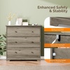 image:imageVINGLI 3 Drawer Dresser with Charging Station Small Dresser Grey Chest of Drawers 315 W Gray Wood Dressers for Bedroom Living Room Hallway Home Office 1575 D x 315 W x 315 HRustic Grey