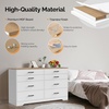 image:imageVINGLI 3 Drawer Dresser with Charging Station Small Dresser Grey Chest of Drawers 315 W Gray Wood Dressers for Bedroom Living Room Hallway Home Office 1575 D x 315 W x 315 HWhite  Brown