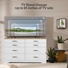 image:imageVINGLI 3 Drawer Dresser with Charging Station Small Dresser Grey Chest of Drawers 315 W Gray Wood Dressers for Bedroom Living Room Hallway Home Office 1575 D x 315 W x 315 HWhite  Brown