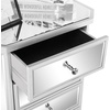 image:imageVINGLI 3 Drawer Dresser with Charging Station Small Dresser Grey Chest of Drawers 315 W Gray Wood Dressers for Bedroom Living Room Hallway Home Office 1575 D x 315 W x 315 HSilver