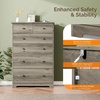 image:imageVINGLI 3 Drawer Dresser with Charging Station Small Dresser Grey Chest of Drawers 315 W Gray Wood Dressers for Bedroom Living Room Hallway Home Office 1575 D x 315 W x 315 HRustic Grey