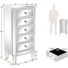 image:imageVINGLI 3 Drawer Dresser with Charging Station Small Dresser Grey Chest of Drawers 315 W Gray Wood Dressers for Bedroom Living Room Hallway Home Office 1575 D x 315 W x 315 HSilver