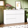 image:imageVINGLI 3 Drawer Dresser with Charging Station Small Dresser Grey Chest of Drawers 315 W Gray Wood Dressers for Bedroom Living Room Hallway Home Office 1575 D x 315 W x 315 HWhite