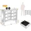 image:imageVINGLI 3 Drawer Dresser with Charging Station Small Dresser Grey Chest of Drawers 315 W Gray Wood Dressers for Bedroom Living Room Hallway Home Office 1575 D x 315 W x 315 HSilver