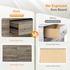 image:imageVINGLI 3 Drawer Dresser with Charging Station Small Dresser Grey Chest of Drawers 315 W Gray Wood Dressers for Bedroom Living Room Hallway Home Office 1575 D x 315 W x 315 HRustic Grey