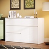 image:imageVINGLI 3 Drawer Dresser with Charging Station Small Dresser Grey Chest of Drawers 315 W Gray Wood Dressers for Bedroom Living Room Hallway Home Office 1575 D x 315 W x 315 HWhite