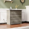 image:imageVINGLI 3 Drawer Dresser with Charging Station Small Dresser Grey Chest of Drawers 315 W Gray Wood Dressers for Bedroom Living Room Hallway Home Office 1575 D x 315 W x 315 HRustic Grey