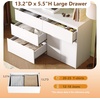 image:imageVINGLI 3 Drawer Dresser with Charging Station Small Dresser Grey Chest of Drawers 315 W Gray Wood Dressers for Bedroom Living Room Hallway Home Office 1575 D x 315 W x 315 HWhite