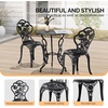 image:imageVINGLI 3 PCS Outdoor Bistro Set Outdoor Patio Set AllWeather Cast Aluminum Bistro Table Set Bistro Table and Chairs Set of 2 for Backyard Garden Balcony Bronze RoseRose