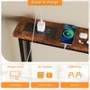 image:imageVINGLI 39 Console Table with Charging Station 59 Narrow Sofa Table Behind Couch Entryway Table with Power Outlet amp 49 Ft Extension Cord amp Adjustable Feet for Living Room Hallway OakRustic Brown