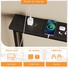 image:imageVINGLI 39 Console Table with Charging Station 59 Narrow Sofa Table Behind Couch Entryway Table with Power Outlet amp 49 Ft Extension Cord amp Adjustable Feet for Living Room Hallway OakBlack