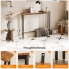 image:imageVINGLI 39 Console Table with Charging Station 59 Narrow Sofa Table Behind Couch Entryway Table with Power Outlet amp 49 Ft Extension Cord amp Adjustable Feet for Living Room Hallway OakRustic Brown
