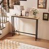 image:imageVINGLI 39 Console Table with Charging Station 59 Narrow Sofa Table Behind Couch Entryway Table with Power Outlet amp 49 Ft Extension Cord amp Adjustable Feet for Living Room Hallway OakOak