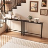 image:imageVINGLI 39 Console Table with Charging Station 59 Narrow Sofa Table Behind Couch Entryway Table with Power Outlet amp 49 Ft Extension Cord amp Adjustable Feet for Living Room Hallway OakBlack