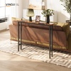 image:imageVINGLI 39 Console Table with Charging Station 59 Narrow Sofa Table Behind Couch Entryway Table with Power Outlet amp 49 Ft Extension Cord amp Adjustable Feet for Living Room Hallway OakRustic Brown