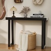 image:imageVINGLI 429 Entryway Table Solid Wood Console Table Narrow Sofa Table Behind Couch Thin for Living Room Entrance Hallway Foyer Bedroom Office Natural WoodBlack