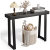 image:imageVINGLI 429 Entryway Table Solid Wood Console Table Narrow Sofa Table Behind Couch Thin for Living Room Entrance Hallway Foyer Bedroom Office Natural WoodBlack