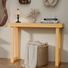 image:imageVINGLI 429 Entryway Table Solid Wood Console Table Narrow Sofa Table Behind Couch Thin for Living Room Entrance Hallway Foyer Bedroom Office Natural WoodNatural Wood