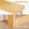 image:imageVINGLI 429 Entryway Table Solid Wood Console Table Narrow Sofa Table Behind Couch Thin for Living Room Entrance Hallway Foyer Bedroom Office Natural WoodNatural Wood
