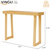 image:imageVINGLI 429 Entryway Table Solid Wood Console Table Narrow Sofa Table Behind Couch Thin for Living Room Entrance Hallway Foyer Bedroom Office Natural WoodNatural Wood